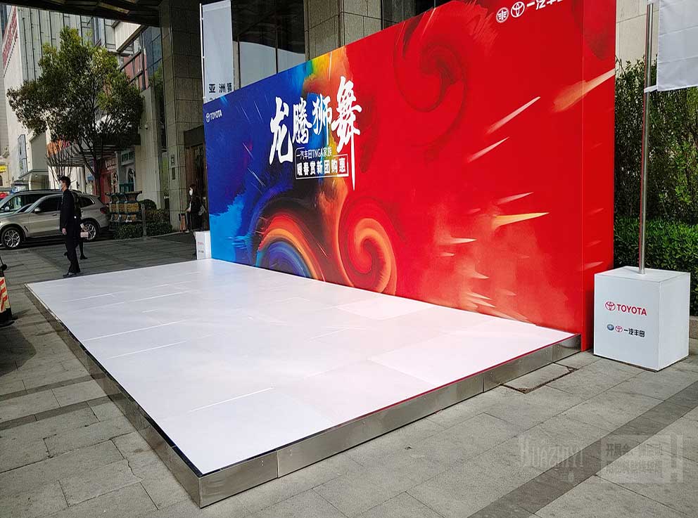 上車地臺布置租賃都有哪些省心之處?