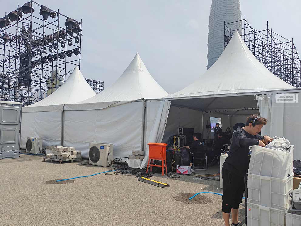 華熠物料租賃公司助力五菱繽果上市發布會