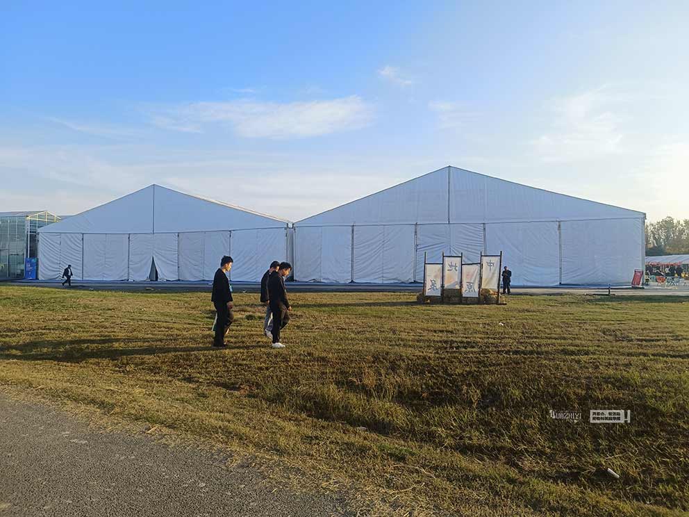 中原地展種業博覽會由華熠桌椅篷房租賃進行布場