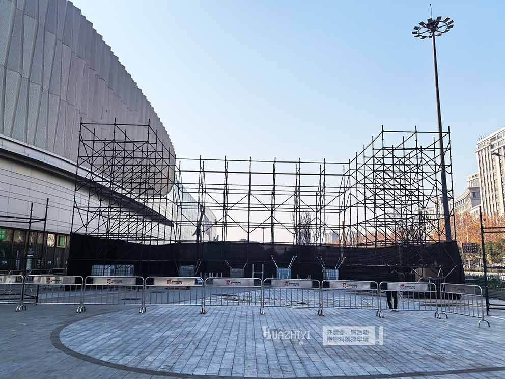 濟(jì)源寶龍廣場雷亞架由華熠雷亞架租賃公司搭建